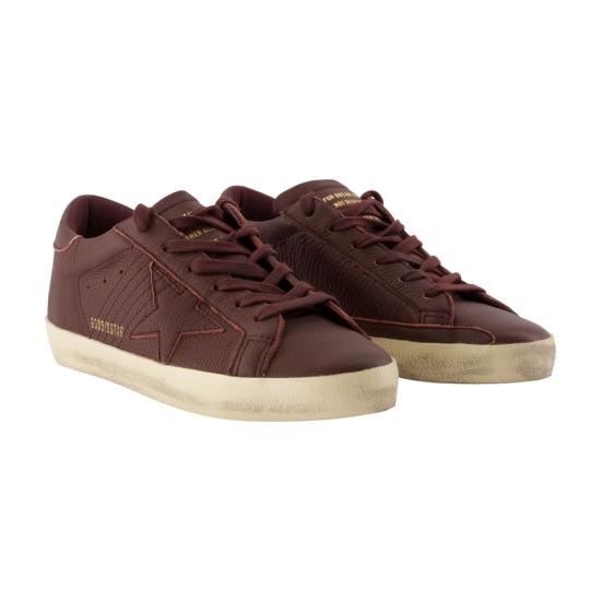 26FW 골든구스 SUPER STAR 슈퍼 스타 클래식 스니커즈 GWF00101 F008887 40151 BURGUNDY - GOLDEN GOOSE