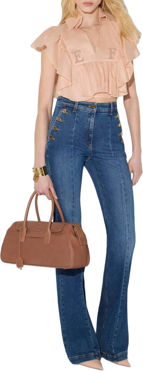 26FW 엘리자베타프랜치 데님 팬츠 PJ12D66E2139 BLUE - ELISABETTA FRANCHI