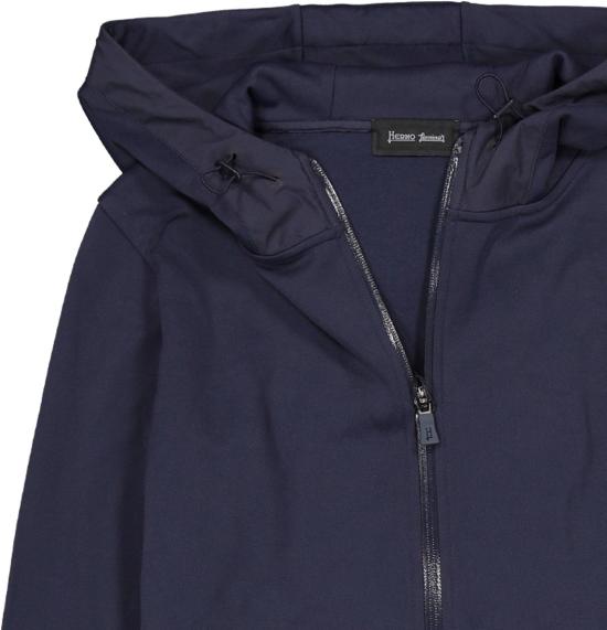 25FW 에르노 후드 티셔츠 JC00006DL520089201 BLUE - HERNO