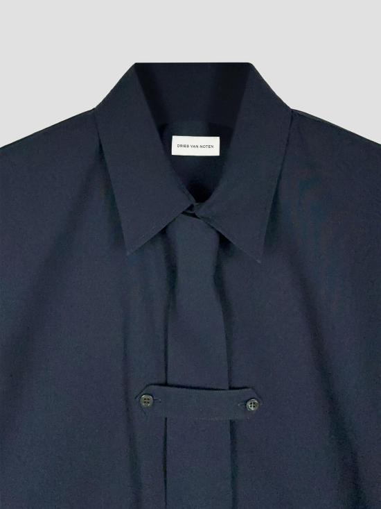 26FW 드리스 반 노튼 긴팔 셔츠 0207124314 511 MIDNIGHT - DRIES VAN NOTEN