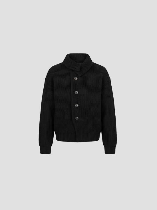 26FW 드리스 반 노튼 가디건 0212214707 900 BLACK
