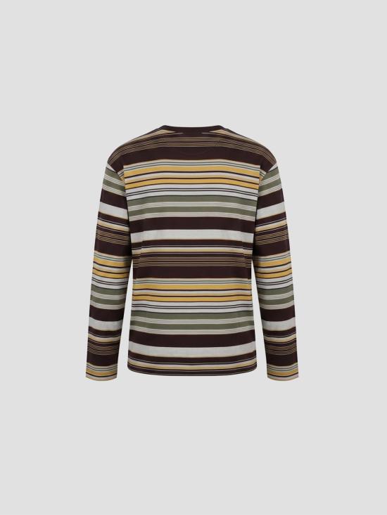 26FW 드리스 반 노튼 긴팔 티셔츠 0211644605 358 BURGUNDY - DRIES VAN NOTEN