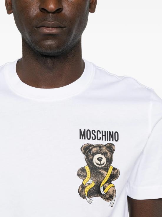 26FW 모스키노 반팔 티셔츠 A07215241 1001 - MOSCHINO