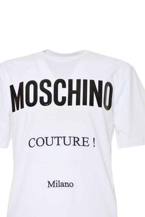 26FW 모스키노 반팔 티셔츠 A07215241 1001 - MOSCHINO