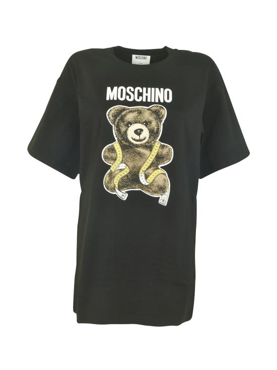 26FW 모스키노 반팔 티셔츠 V07075541 1555 NERO - MOSCHINO