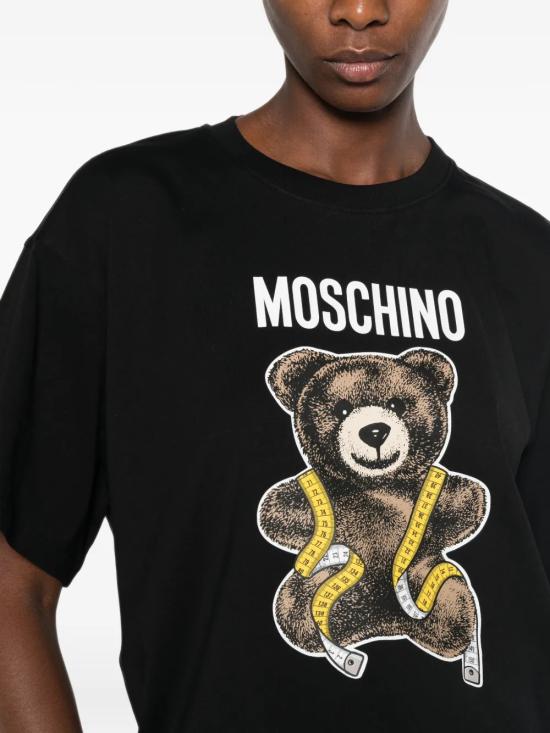 26FW 모스키노 반팔 티셔츠 V07075541 1555 NERO - MOSCHINO