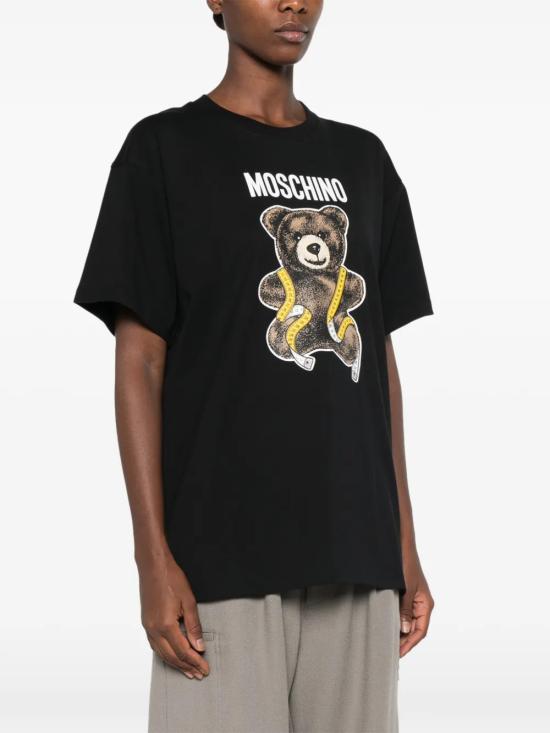 26FW 모스키노 반팔 티셔츠 V07075541 1555 NERO - MOSCHINO