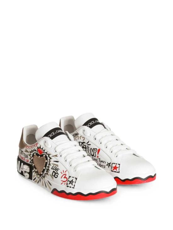26FW 돌체앤가바나 스니커즈 CK2466A3L90 8G022 BIANCO ORO ANTICO - DOLCE & GABBANA