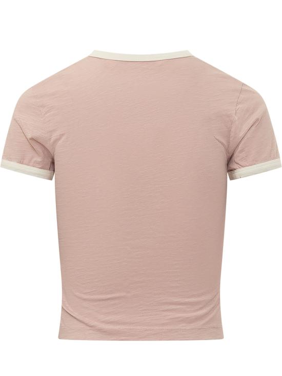 26FW 팜앤젤스 반팔 티셔츠 PAWAA04F26JR01 3B03 ROSE PINK OFF WHITE - PALM ANGELS