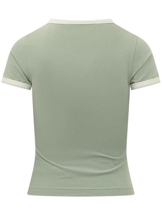 26FW 팜앤젤스 반팔 티셔츠 PAWAA04F26JR03 5319 SAGE LIGHT YELLOW - PALM ANGELS