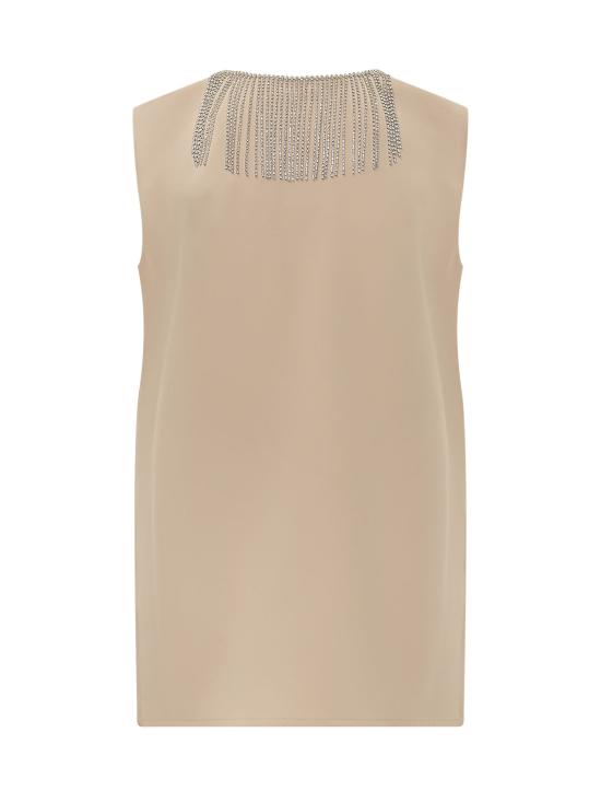 26FW 스포트막스 민소매 티셔츠 2622166031600 001 BEIGE - SPORTMAX