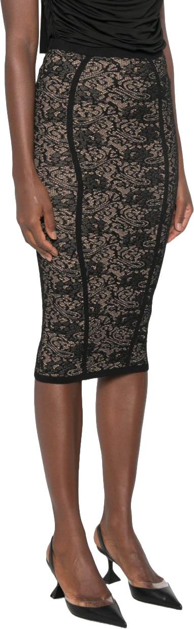26FW 엘리자베타프랜치 미디 스커트 2129843 BLACK - ELISABETTA FRANCHI