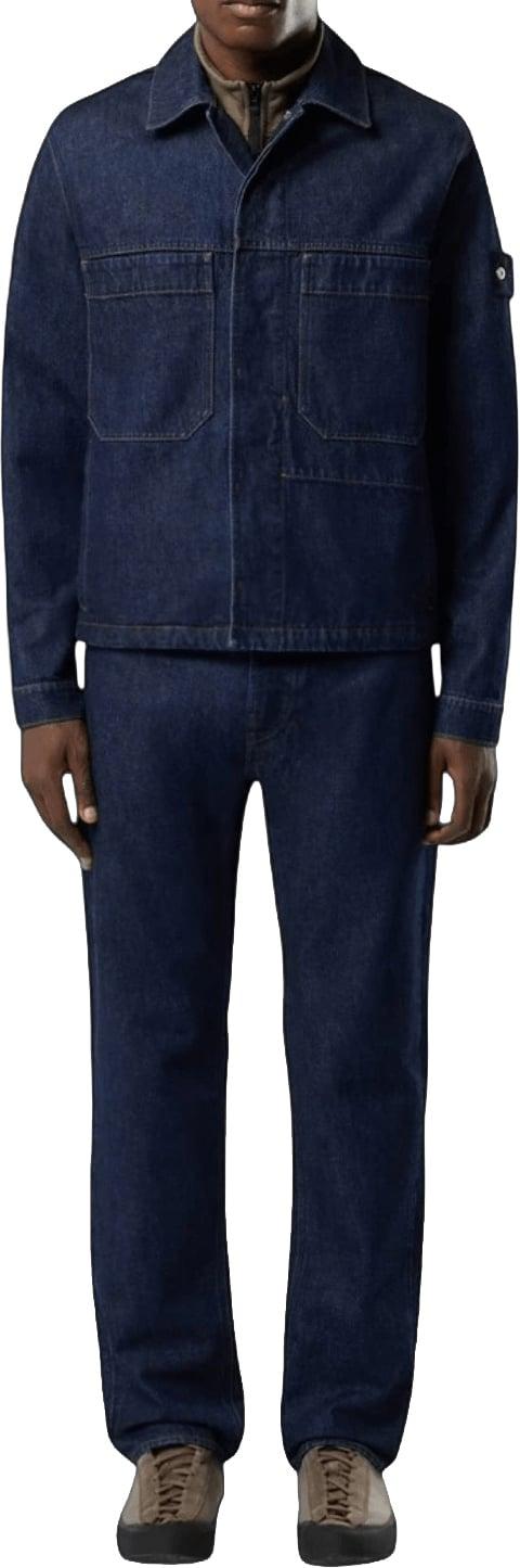 26FW 스톤 아일랜드 데님 팬츠 STONEISLANDL2S14J100005S00J7VJ201INDIGODENIMRINSEDSTRAIGHTFITJEANSNAVY - STONE ISLAND