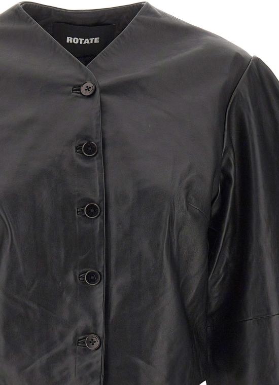 26FW 로테이트 가죽 자켓 116172100 BLACK - ROTATE