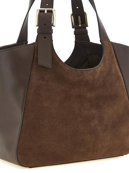 26FW 훌라 토트백 펄라 도라 M  브라운 - FURLA