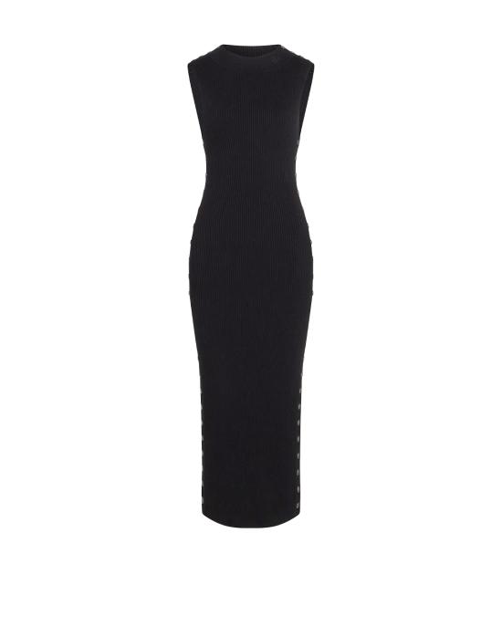 26FW 칼라거펠트 롱 원피스 B3W13041 999 NERO