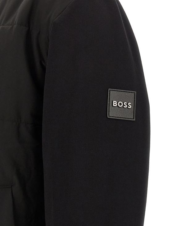 26FW 휴고보스 봄버 자켓 H-Skiles 100 스웨트셔츠 블랙 - HUGO BOSS