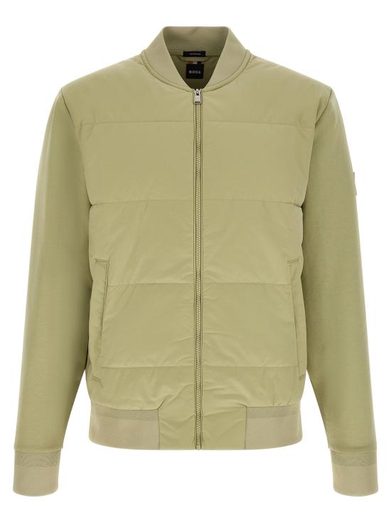 26FW 휴고보스 봄버 자켓 H-Skiles 100 스웨트셔츠 그린