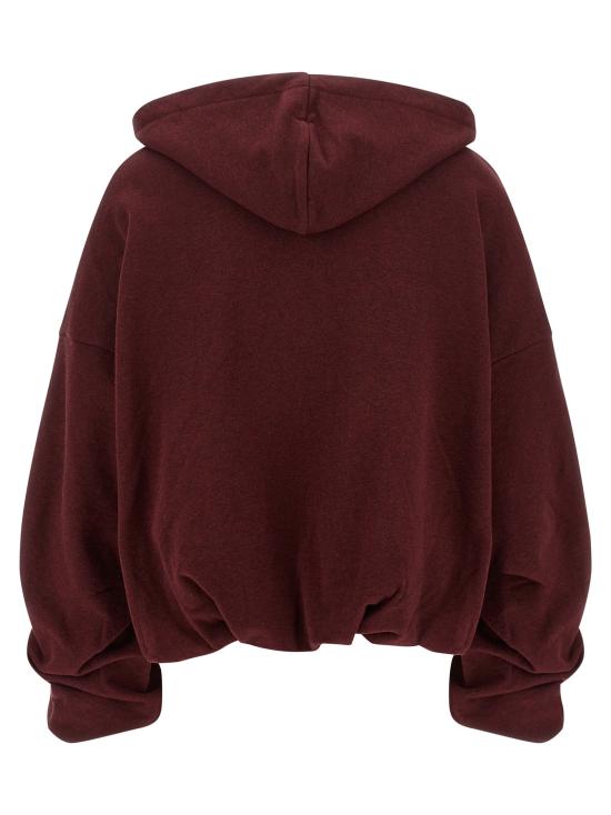 26FW 드리스 반 노튼 후드 티셔츠 하넷 스웨트셔츠 보르도 - DRIES VAN NOTEN