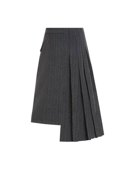 26FW 칼라거펠트 롱 스커트 B3W12020 255 GRIGIO - KARL LAGERFELD