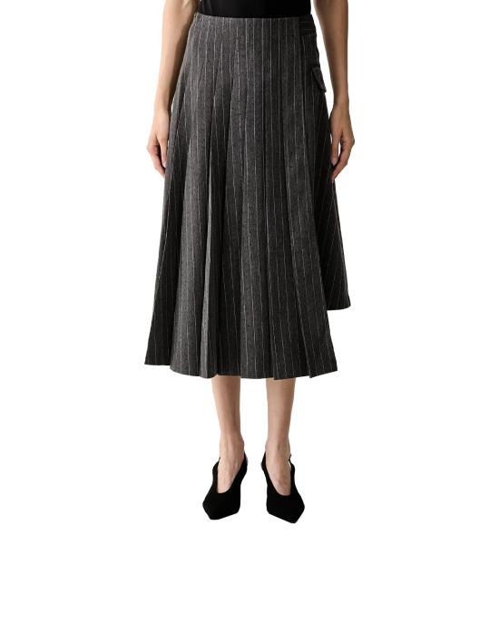 26FW 칼라거펠트 롱 스커트 B3W12020 255 GRIGIO - KARL LAGERFELD