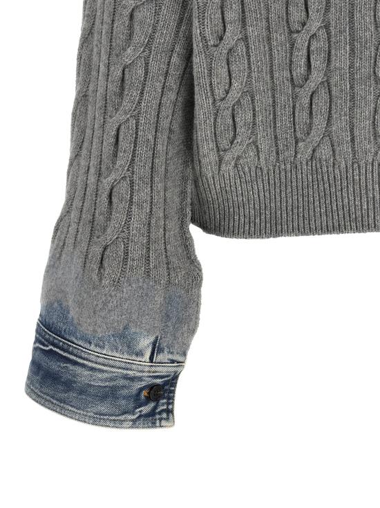 26FW 하이쿠레 스웨터 카린 폴록 스웨터 및 가디건 (회색) - HAIKURE