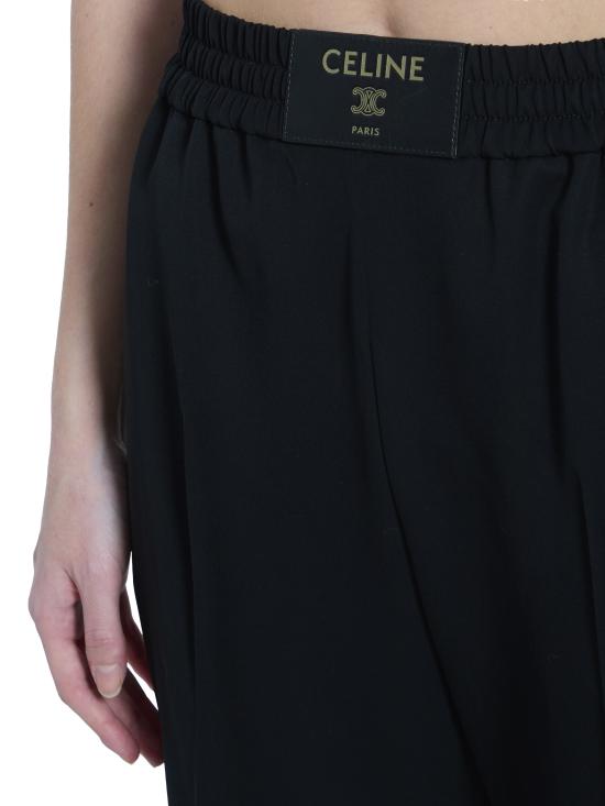 26FW 셀린느 스트레이트 팬츠 RP0F1609U BLACK - CELINE