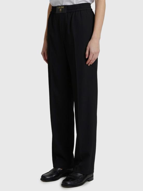26FW 셀린느 스트레이트 팬츠 RP0F1609U BLACK - CELINE