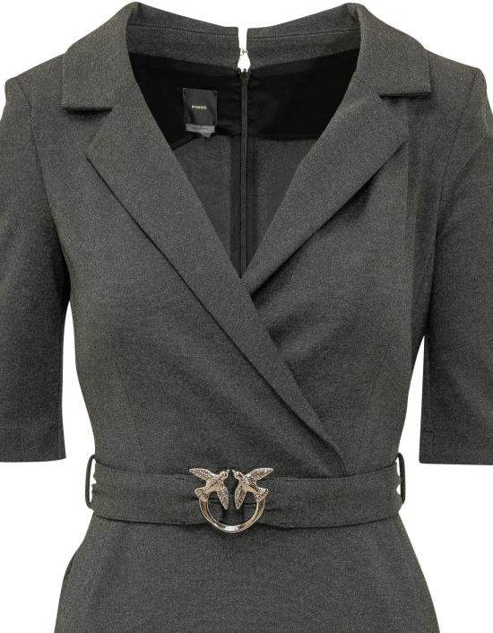 26FW 핑코 미디 원피스 107475A3AHI76 DONKERGREY - PINKO