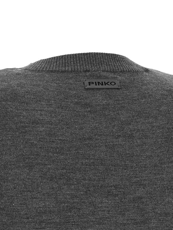 26FW 핑코 스웨터 어깨 패드가 있는 스웨터, 스웨터 및 가디건 (회색) - PINKO
