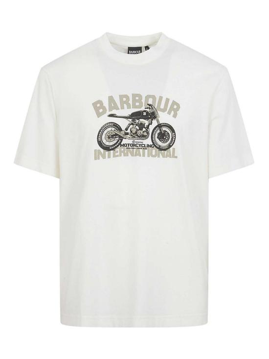 25FW 바버 반팔 티셔츠 MTS1591WH32 White