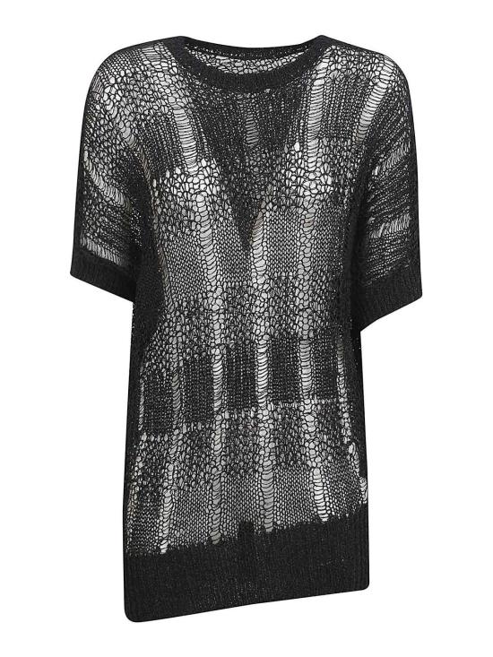 25FW 요지 야마모토 반팔 티셔츠 YQK056812 BLACK