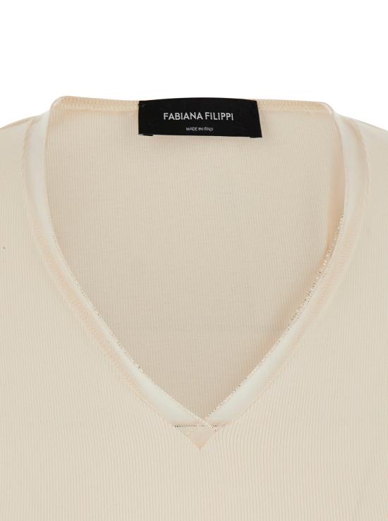 26FW 파비아나 필리피 긴팔 티셔츠 JED216F604L9070145 White - FABIANA FILIPPI