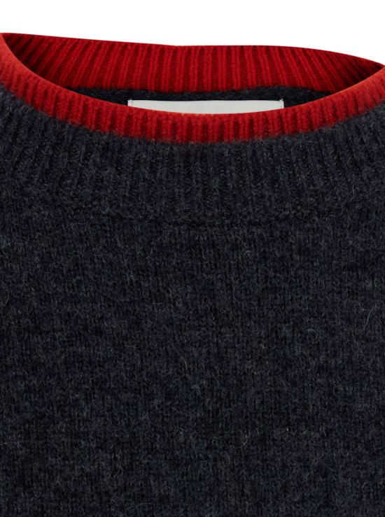 26FW 루루 드 세종 긴팔 티셔츠 OTISCHARCOALRED Grey - LOULOU DE SAISON