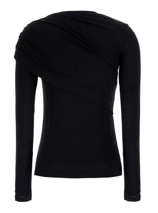 26FW 이자벨마랑에뚜왈 드레시 드레이프 저지 탑 드레시 드레이프 저지 탑 HT0656FDD3K01E01BK Black - ISABEL MARANT ETOILE