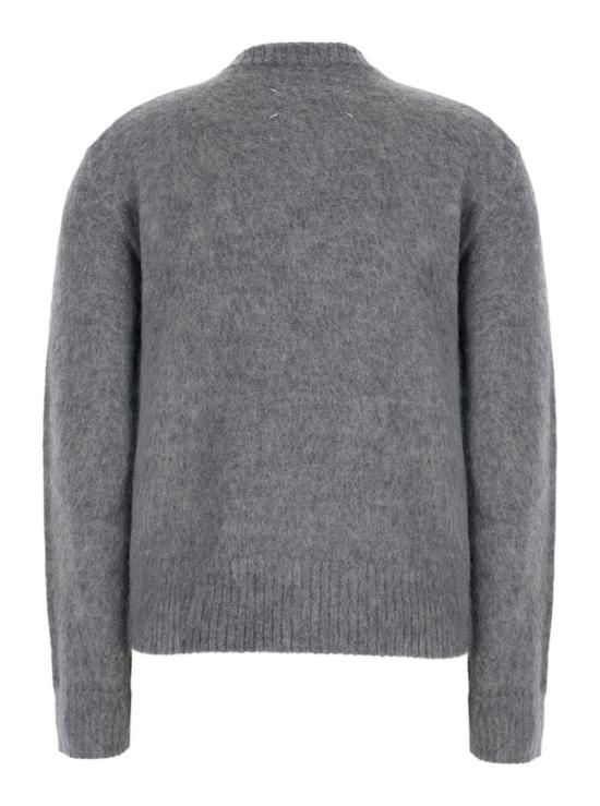 26FW 마르지엘라 플라워 울 V넥 스웨터 S51HN0013M13322001J Grey - MAISON MARGIELA