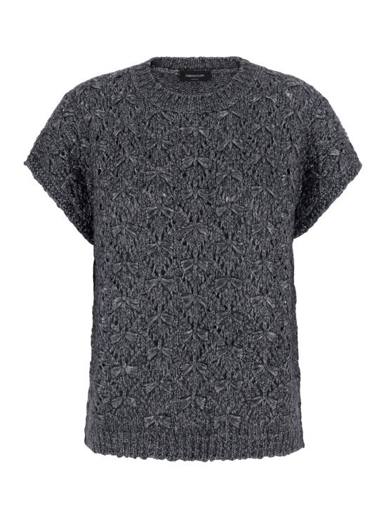 26FW 파비아나 필리피 긴팔 티셔츠 MAD216F101M3158070 Grey