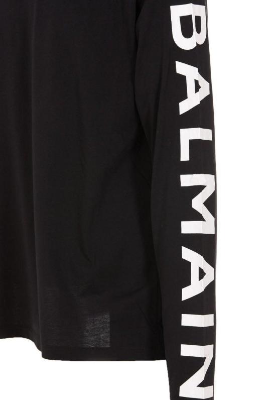  발망 긴팔 티셔츠 YH1EK035BB15EAB BLACK - BALMAIN