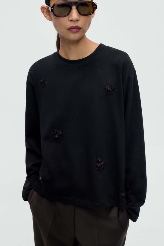  코데라 긴팔 티셔츠 코르데라 장식