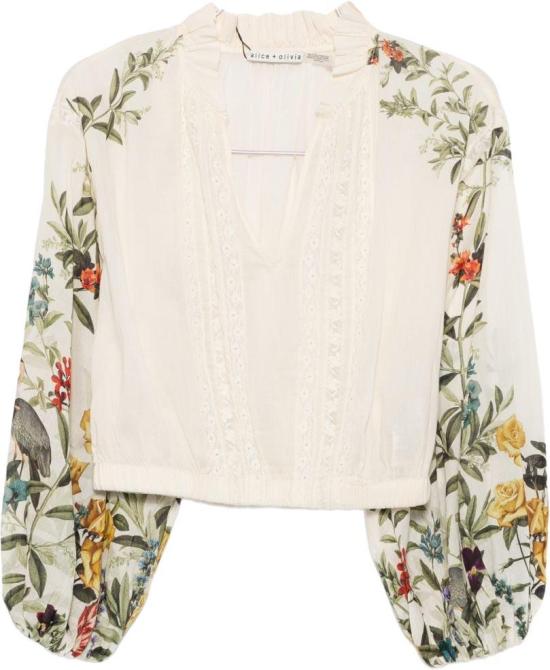 26FW 앨리스 앤 올리비아 블라우스 CC606P13009E256 WHITE