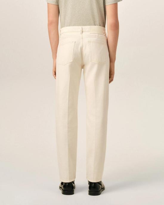  아미 데님 팬츠 HTR921 DE0134 136 WHITE CREAM - AMI