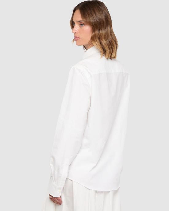  아미 긴팔 셔츠 USH878 CO0031 168 NATURAL WHITE - AMI