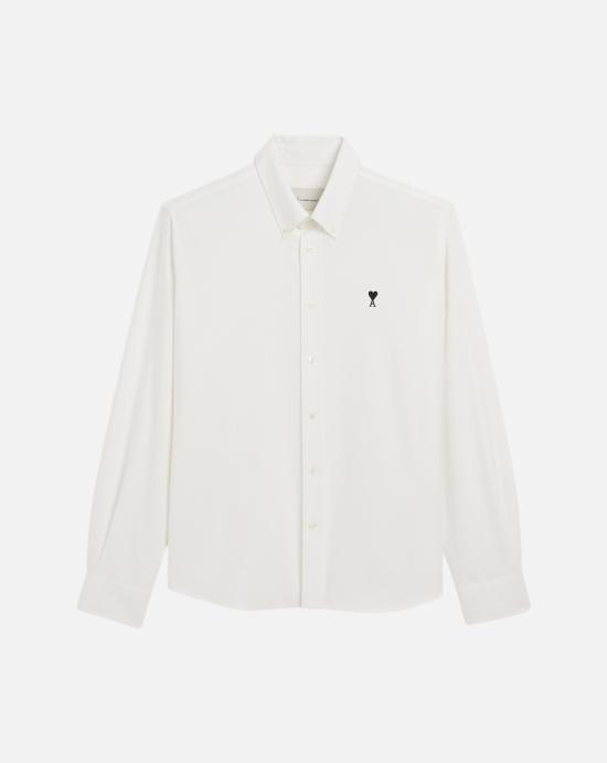  아미 긴팔 셔츠 USH878 CO0031 168 NATURAL WHITE