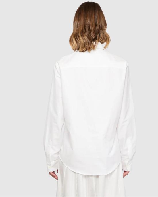  아미 긴팔 셔츠 USH878 CO0031 168 NATURAL WHITE - AMI
