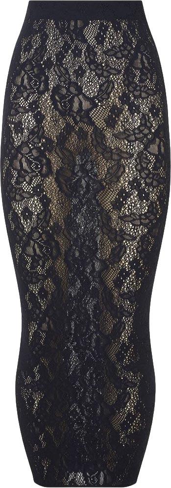 26FW 월포드 롱 스커트 534907005 BLACK
