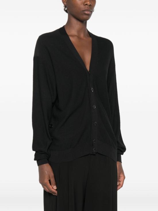 26FW 르메르 릴렉스 트위스트 가디건 PO0052 LK1063 999 BLACK DOM - LEMAIRE