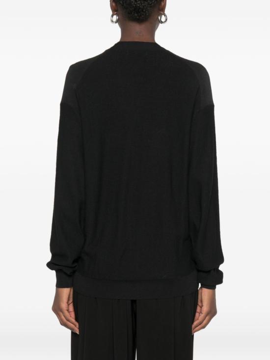 26FW 르메르 릴렉스 트위스트 가디건 PO0052 LK1063 999 BLACK DOM - LEMAIRE