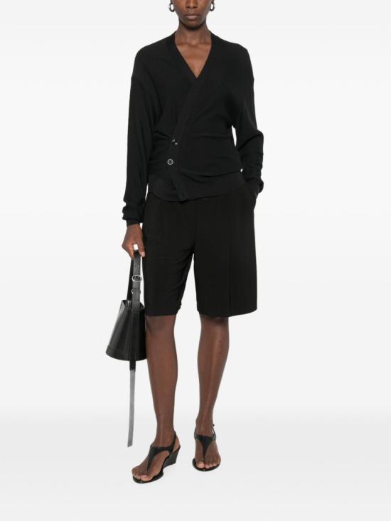 26FW 르메르 릴렉스 트위스트 가디건 PO0052 LK1063 999 BLACK DOM - LEMAIRE