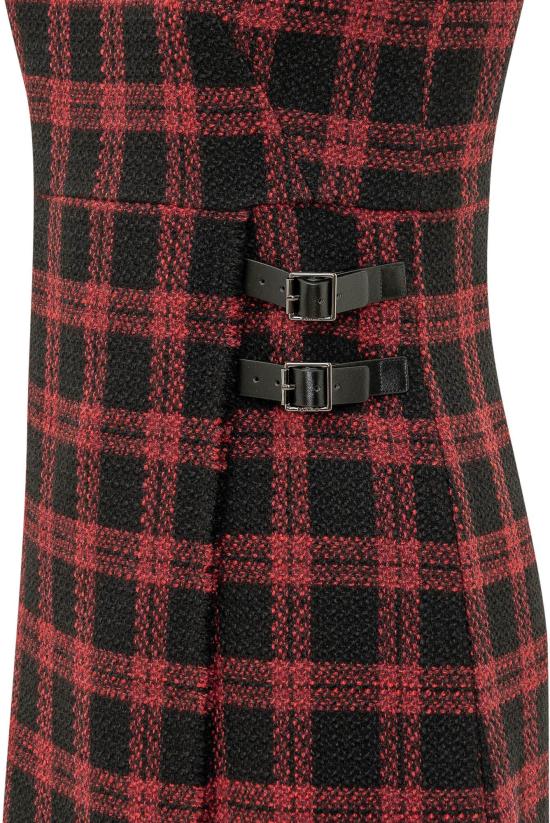 26FW 핑코 숏 원피스 107498A3GNZR4 MAROON - PINKO