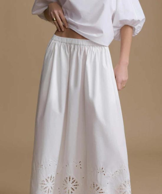  제니 케인 롱 스커트 Jenni Kayne Broderie Lauren - JENNI KAYNE